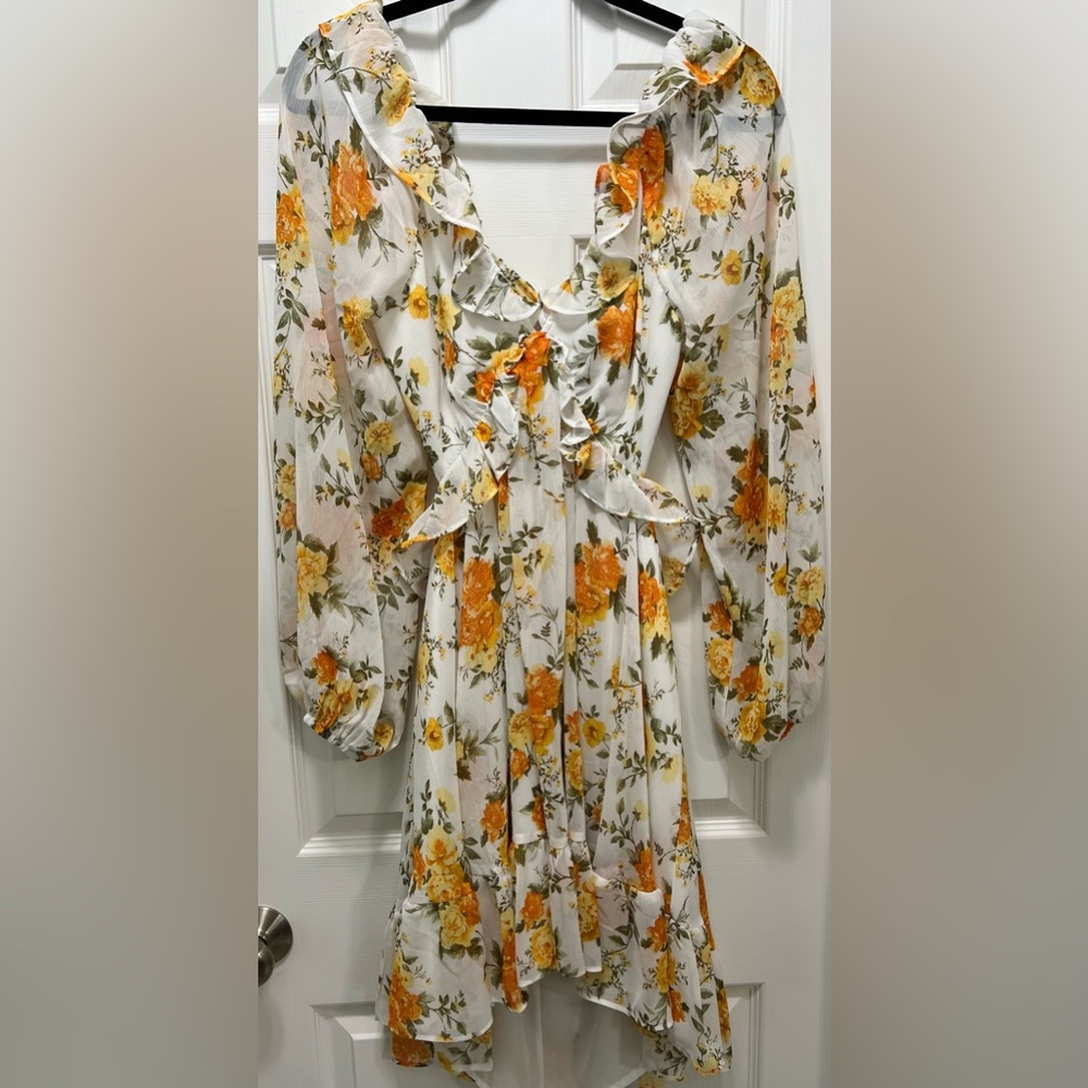 Vici Yellow Multi Floral Dress